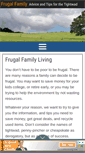 Mobile Screenshot of frugalfamily.com